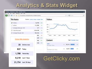 Analytics & Stats WidgetGetClicky.com