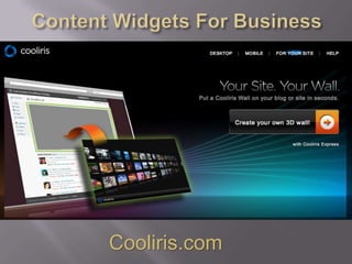 Content Widgets For BusinessCooliris.com