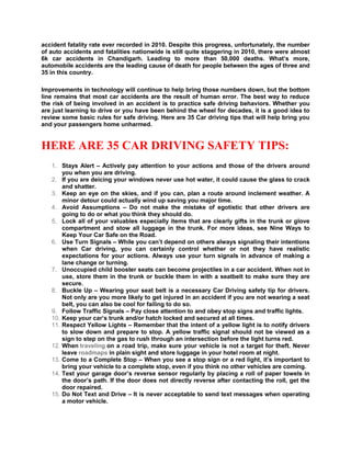 Top 35 car driving safety tips for safe driving Slide 2