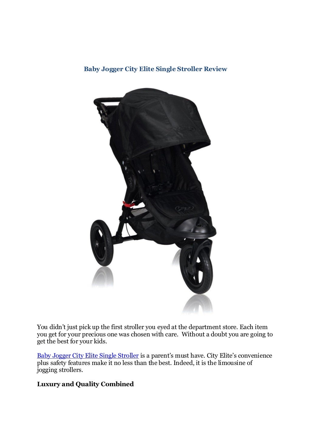 Top 3 Baby Strollers Best Rated City Wheels