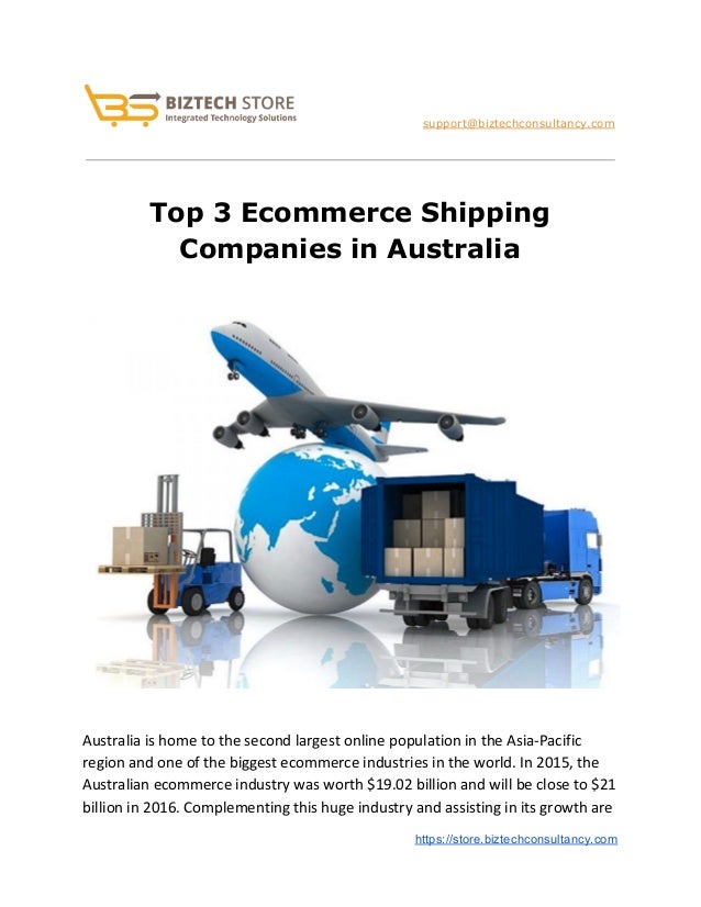 Top 3 Shipping Companies in Australia