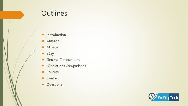 Top 3 Market Place Comparison Amazon Vs Alibaba Vs Ebay