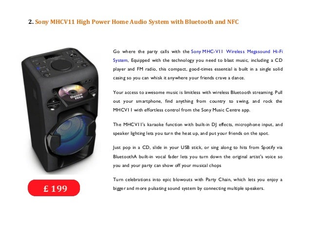 sony megasound party hi fi system