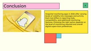 Top 3 Snapchat Monitoring Apps of 2026 for Activity Tracking | PDF