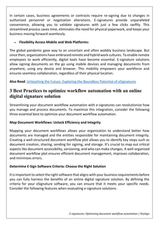 Top 3 Ways to Optimize Document Workflow Automation Using E-Signatures ...