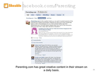 facebook.com/Parenting Parenting.com has great creative content in their stream on a daily basis. 