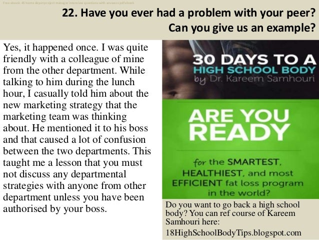 Top 40 home depot project manager interview questions and