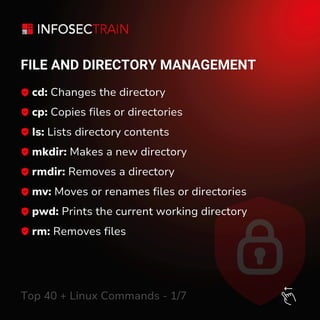 Top 40+ Linux Commands InfosecTrain .pdf
