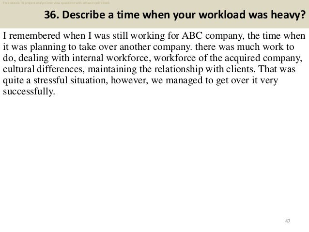 top 40 project analyst interview questions and answers pdf systems analyst interview questions and answers ebook