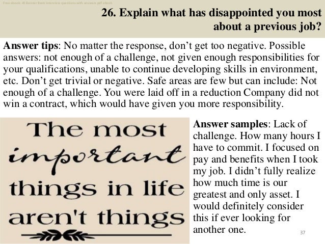 Top 45 Banner Bank Interview Questions And Answers Pdf