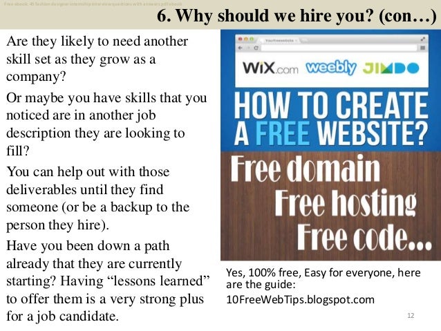 Top 45 fashion designer internship interview questions and