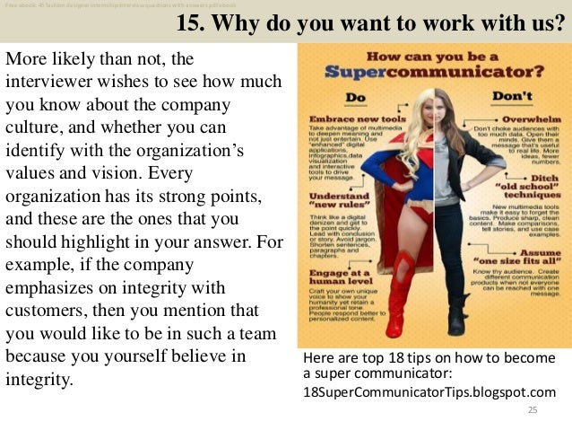Top 45 fashion designer internship interview questions and