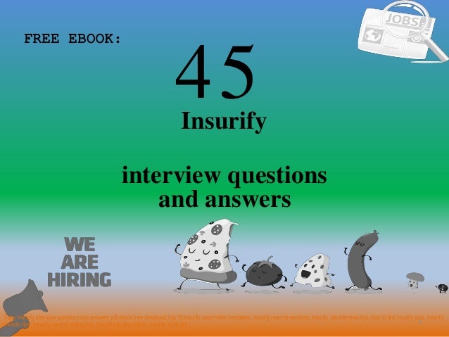 Top 45 Insurify Interview Questions And Answers Pdf