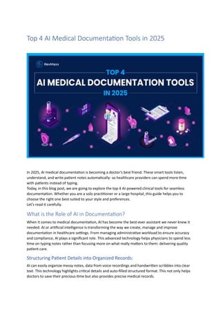 Top 4 AI Medical Documentation Tools in 2025.pdf