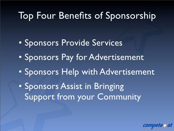 Top 4 Benefits of Sponsorship