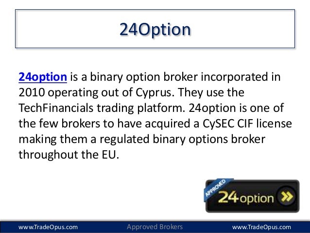 Regular binary options