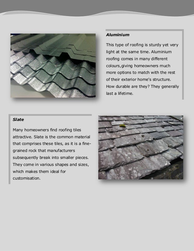 Top 4 durable materials for roofing