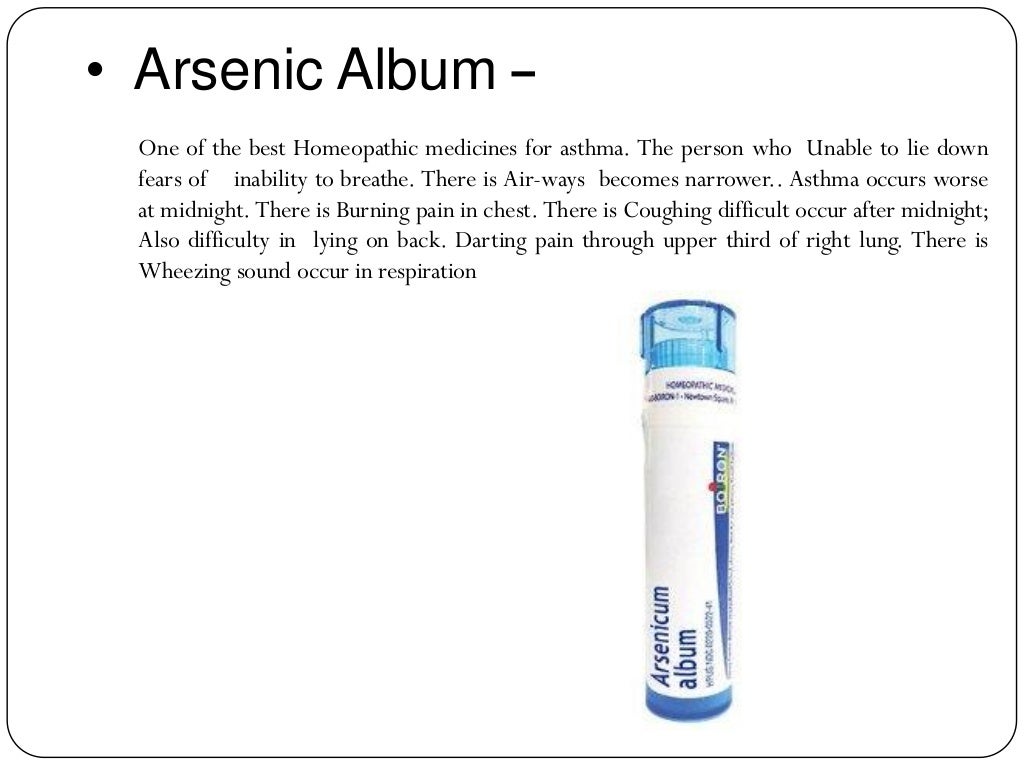 Top 4 homeopathic medicines for asthma