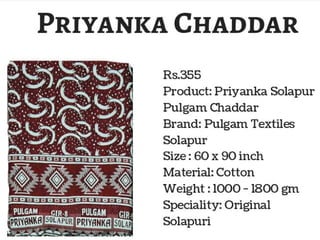 Top 5 Solapur Chaddar Online