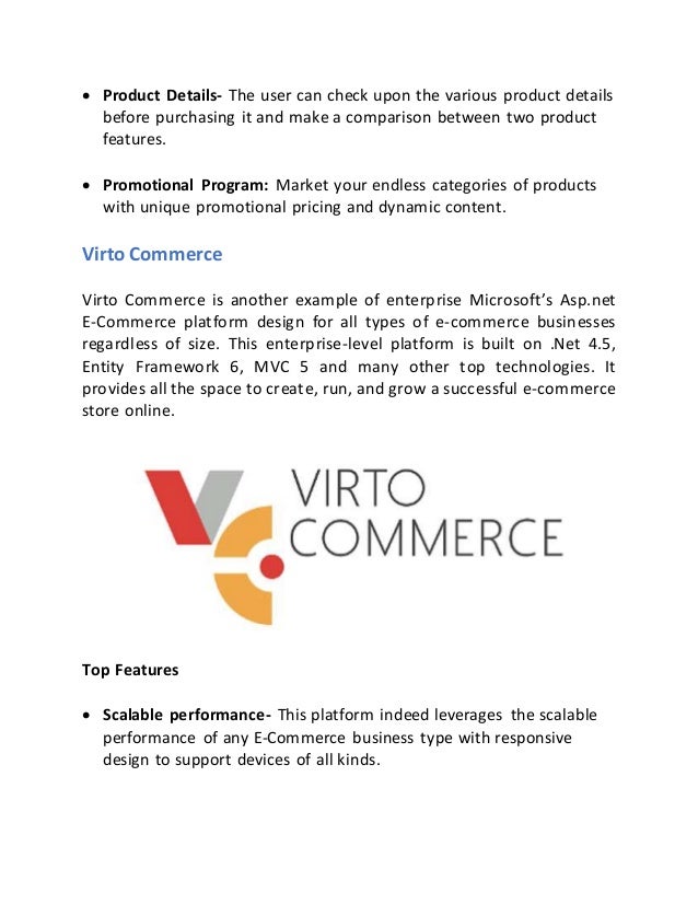 Top 5 Net Mvc Open Source E Commerce Platform