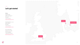 Let’s get started
Offices
Artillerivej 86
2300 Copenhagen S
Denmark
+45 42 41 01 01
cph@nodesagency.com
Frederiksgade 45, 2. sal
8000 Aarhus C
Denmark
+45 31 19 92 61
aar@nodesagency.com
235 St John Street
London | EC1V 4NG
United Kingdom
+44 (0) 7935 792 014
ldn@nodesagency.com
60
 