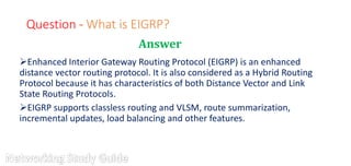 EIGRP interview questions and answers part 1 | PPTX