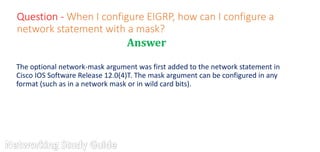 EIGRP interview questions and answers part 2 | PPTX