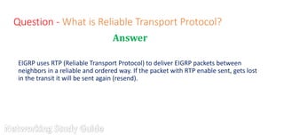 EIGRP interview questions and answers part 2 | PPTX