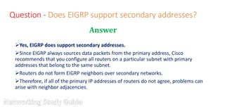 EIGRP interview questions and answers part 2 | PPTX