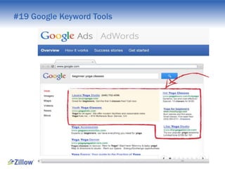 #19 Google Keyword Tools

 