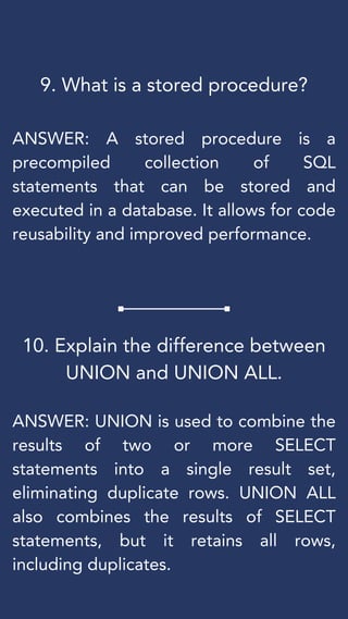 Top 50 SQL Interview Questions and Answer.pdf | Databases | Computer ...