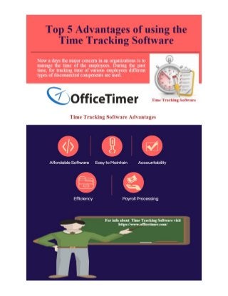 Top 5 Advantages of using the Time Tracking Software