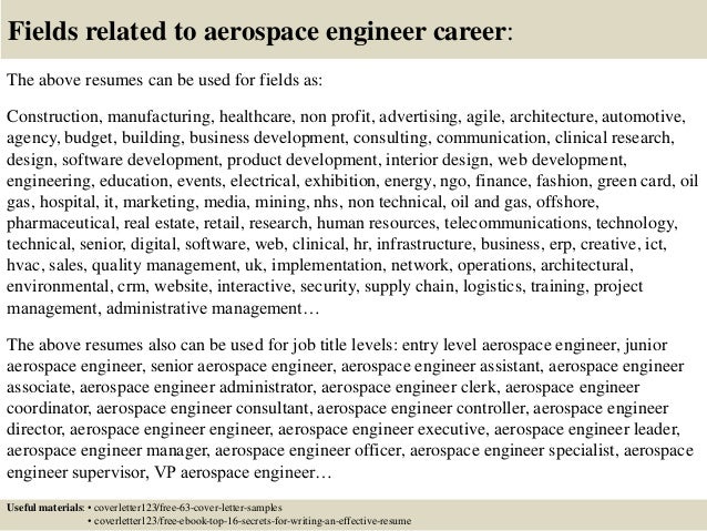 Top 5 aerospace engineer cover letter samples