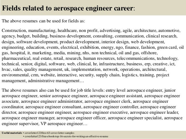Top 5 aerospace engineer cover letter samples Top 5 aerospace engineer cover letter samples