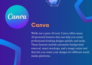 Top 5 AI Tools for Graphic Design in 2024 | PDF