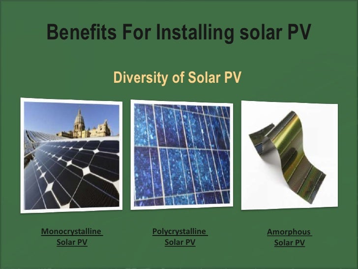 Top 5 benefits for installing solar pv