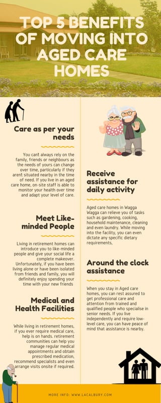 Top 5 benefits of moving into aged care homes