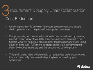 Top 5 Benefits of Procurement & Supply Chain Collaboration | PDF