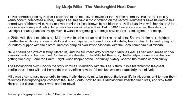 Top 5 Biographies By Marja Mills The Mockingbird Next Door