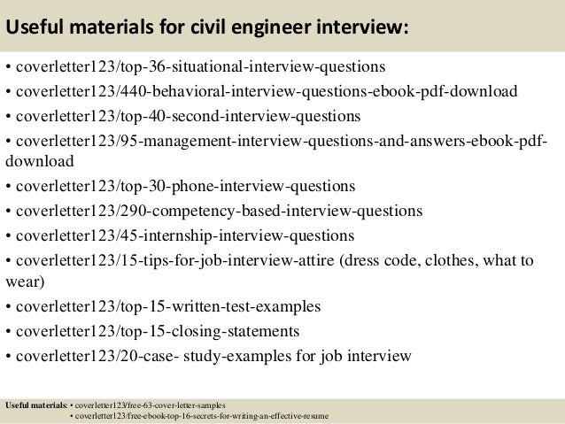 Civil engineering cover letter samples