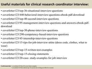 Curated visual reference: Visual Reference: Top 5 Clinical Research Coordinator Cover Letter Samples