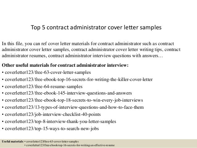 Administrative Cover Letter Samples from image.slidesharecdn.com