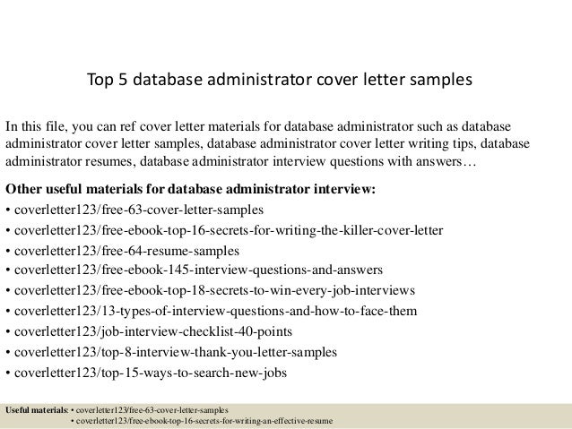 Sample cover letter for system administrator job