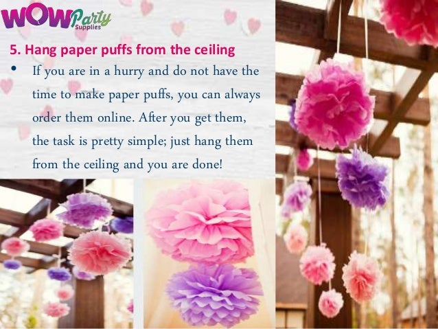 Top 5 Decorative Ideas For Birthday Party Decorations