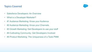 Five Things every Developer Marketing Needs to Know | PDF