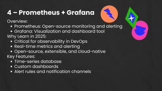 Prometheus Tool Keyfeatures Top 5 DevOps Tools You Must Learn in 2025 | PDF