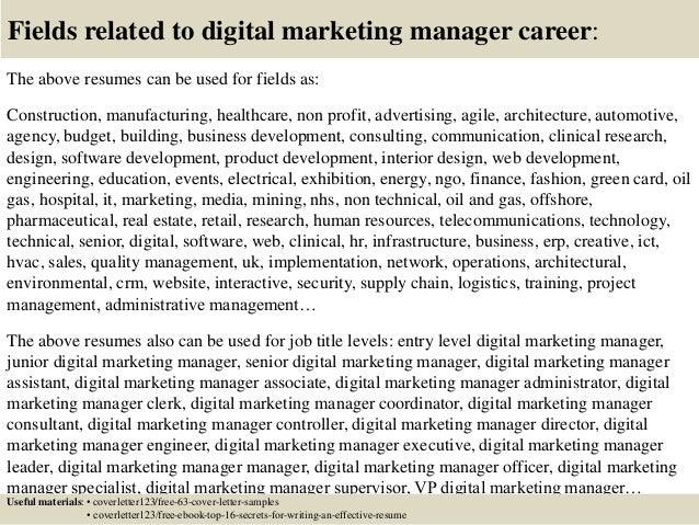 brand manager cover letter samples