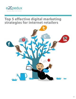 Top 5 effective digital marketing
strategies for internet retailers
01
 