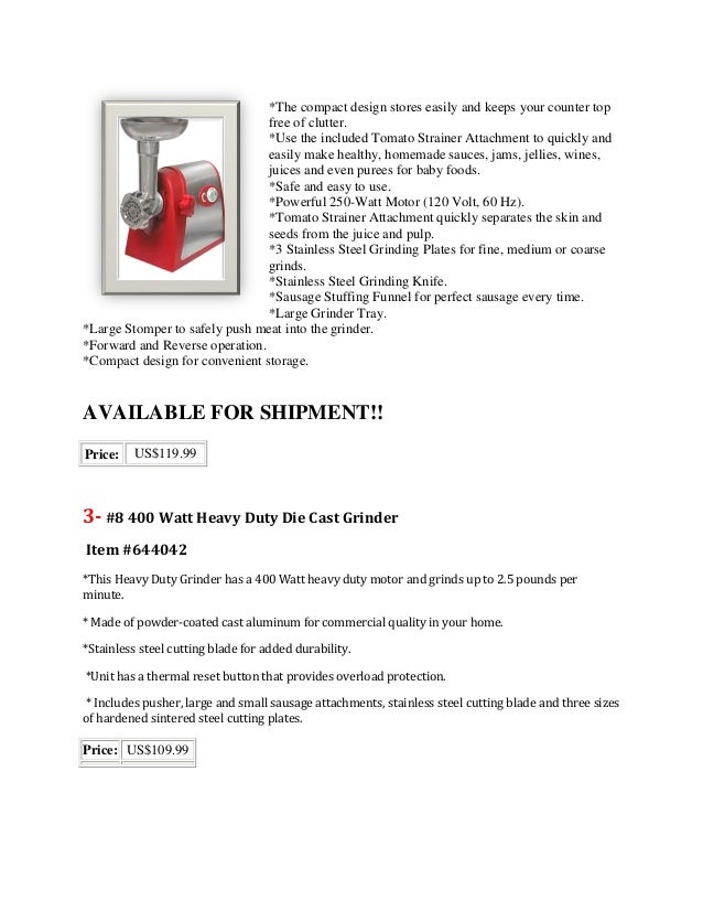 Top 5 Electric Meat Grinders At