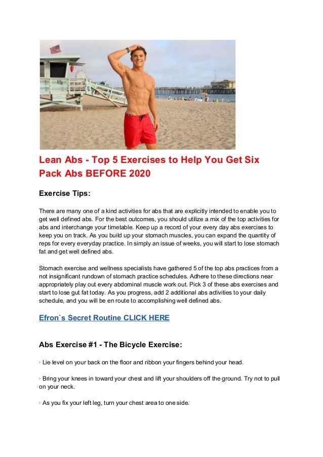 pack abs exercise